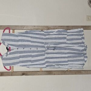 Kelly renee xl romper blue and white